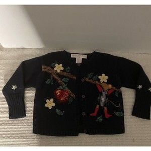 Vtg The Eagles Muse 6-12 M Girls M Sweater